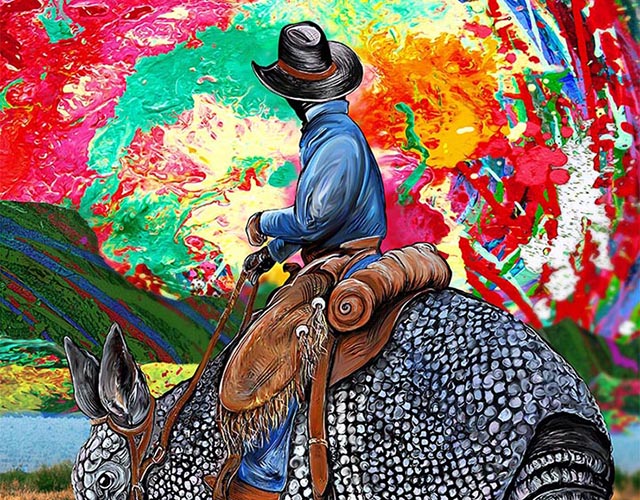 Armadillo Cowboy by Doug LaRue
