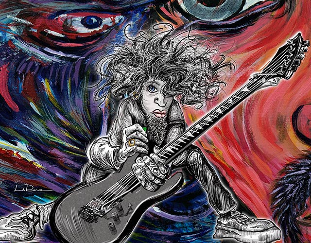 Ed Hoverz Guitar Illustration by Doug LaRue