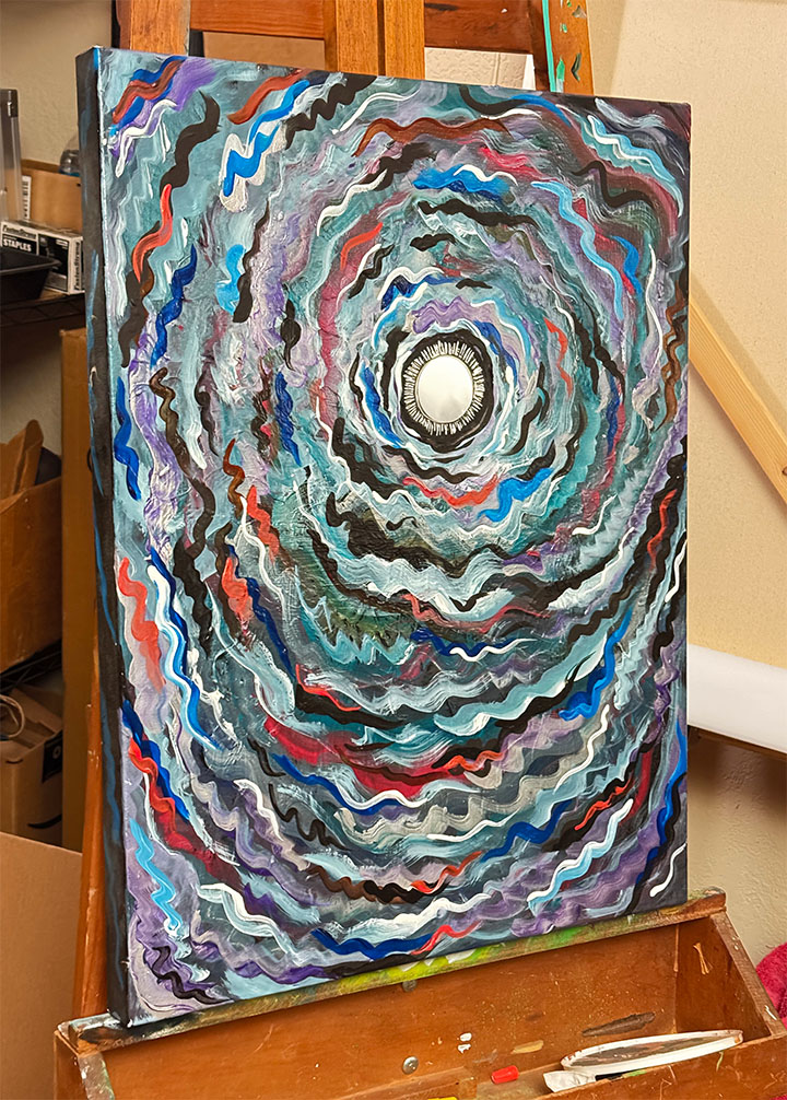 Waking Elephant Painting By Doug LaRue