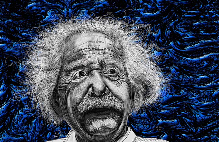 Albert Einstein by Doug LaRue