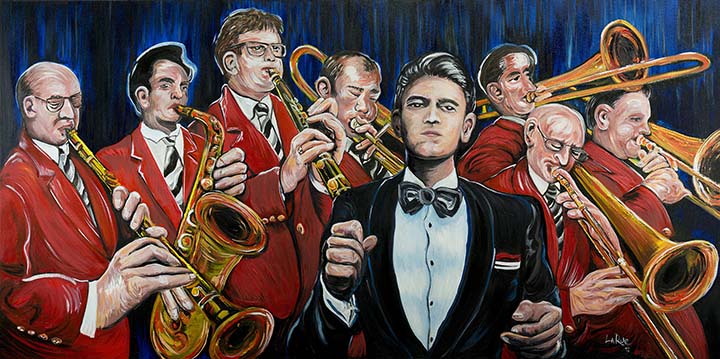 Big Band art by Doug LaRue