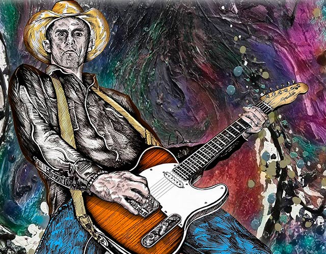Slim Lawrence Portrait Illustration by Doug LaRue