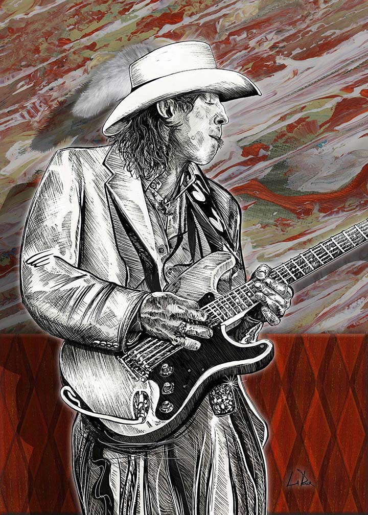 Stevie Ray Vaughan by Doug LaRue