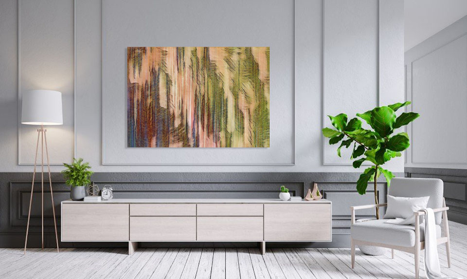 Blue Sax painting by Doug LaRue