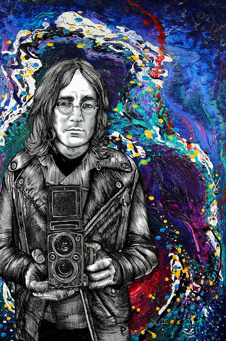 John Lennon art by Doug LaRue