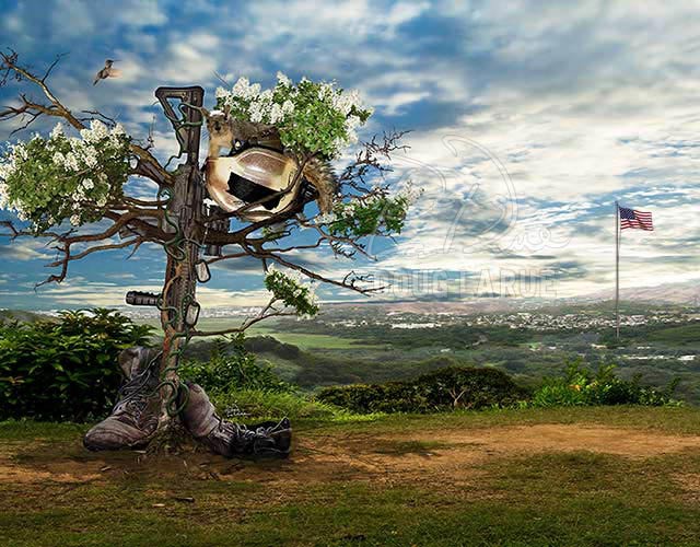 Rebirth of a Fallen Soldiers Cross by Doug LaRue